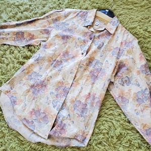 Floral button up